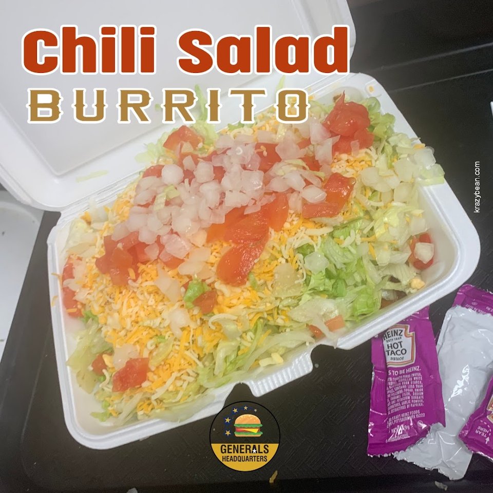 Chili Salad Burrito